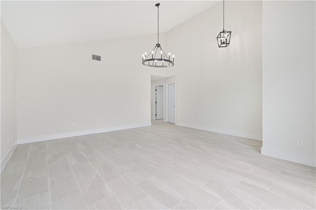 Chandelier, Empty room, Interior, Pendant Lights