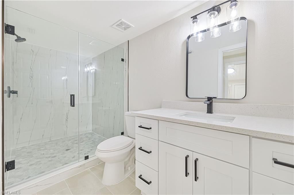 Bathroom, Glass Shower, Interior, Marble Walls