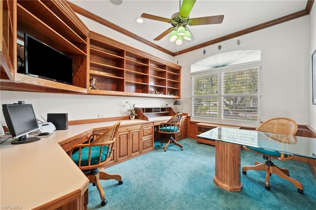 Home Office, Interior, Recessed Lighting