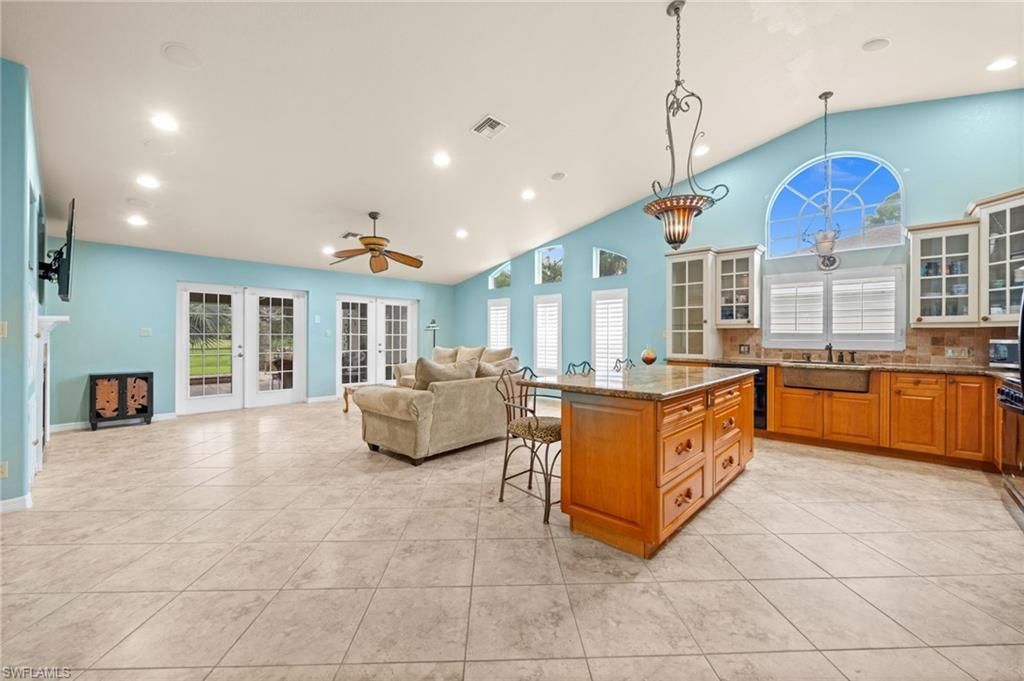 Interior, Kitchen, Living room, Pendant Lights, Recessed Lighting