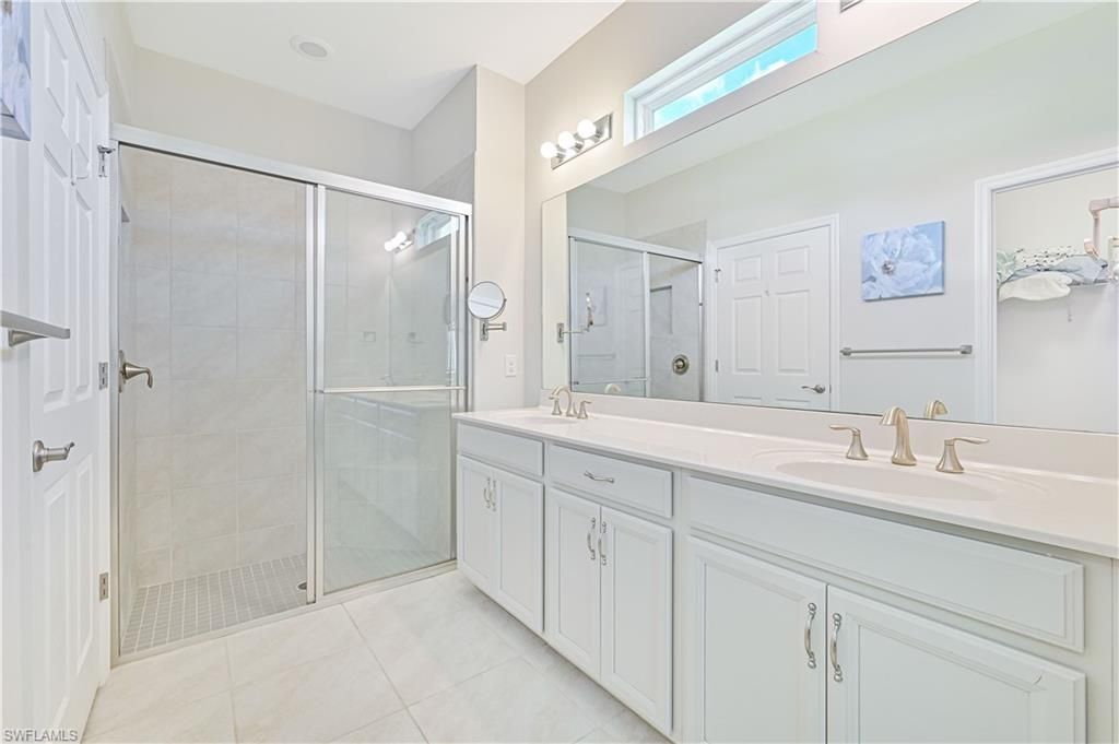 Bathroom, Dual Sink Vanities, Glass Shower, Interior