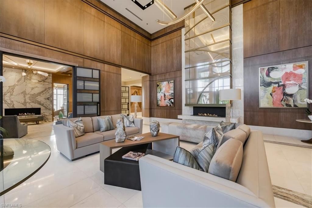 Fireplace, Interior, Living room, Marble Walls, Wooden Walls