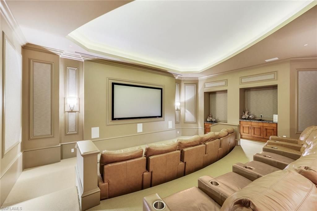 Home Theatre Room, Interior, Projection Screen, Recessed Lighting, Theatre Room