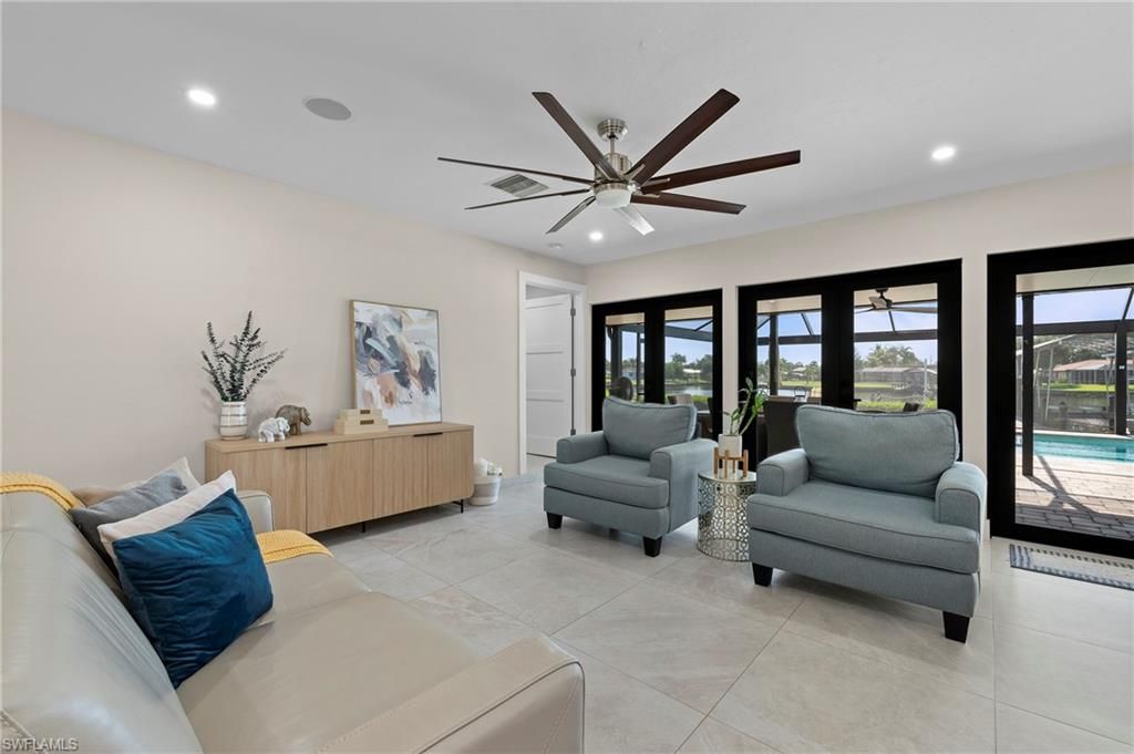 Interior, Living room, Recessed Lighting