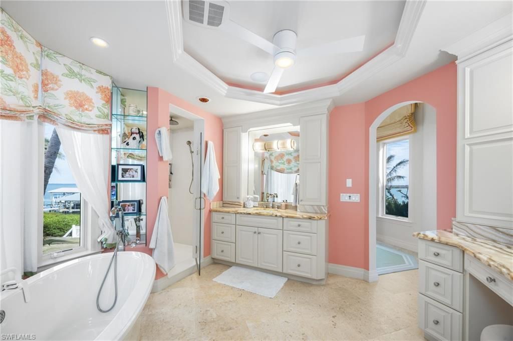 Bathroom, Free Standing Baths, Interior, Recessed Lighting