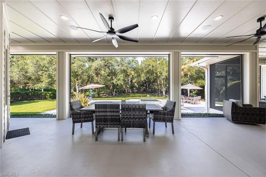 Dining room, Interior, Recessed Lighting, Sun Room