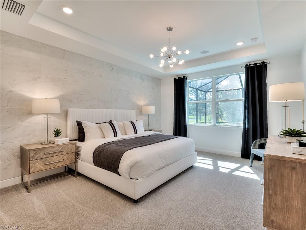 Bedroom, Interior, Pendant Lights, Recessed Lighting
