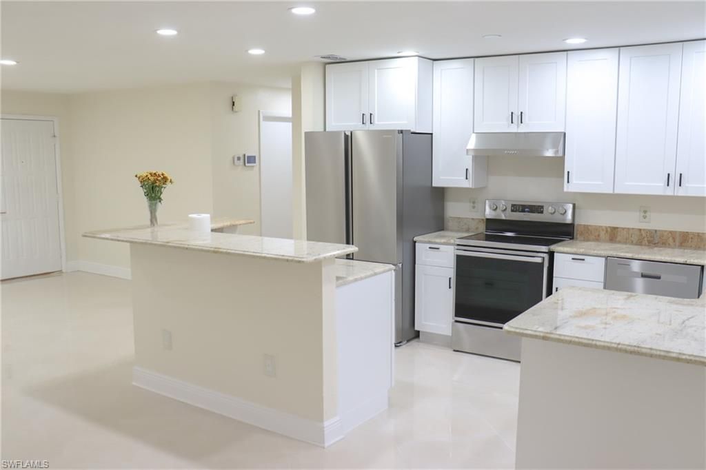 Interior, Kitchen, Recessed Lighting, Stainless Steel Appliances