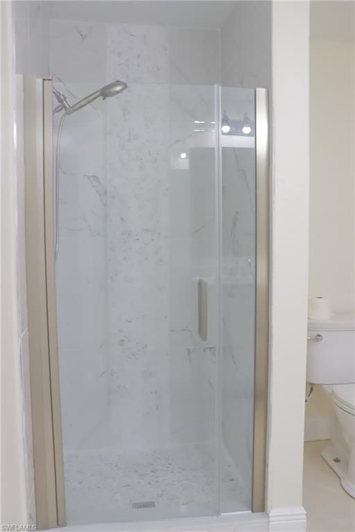Bathroom, Glass Shower, Interior, Marble Walls