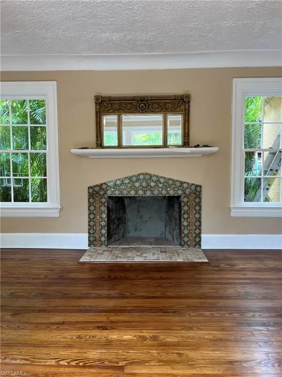 Fireplace, Interior, Wood Texture Flooring