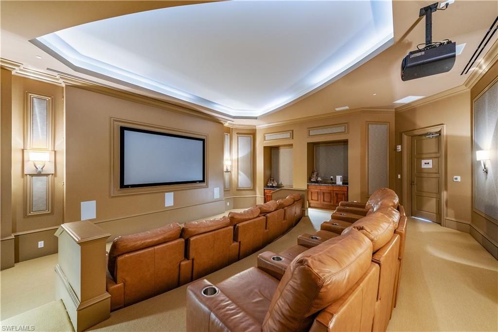 Home Theatre Room, Interior, Projection Screen, Recessed Lighting, Theatre Room