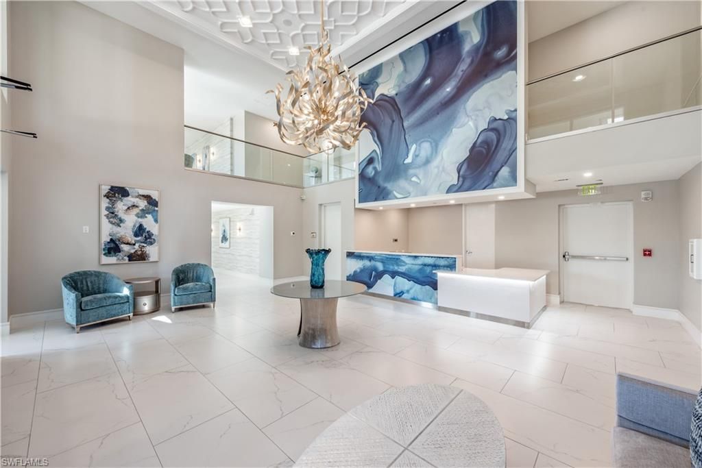 Chandelier, Interior, Marble, Recessed Lighting