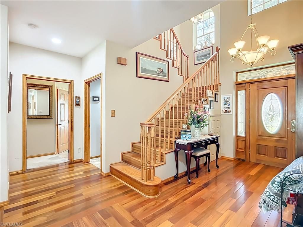 Chandelier, Interior, Recessed Lighting, Wood Texture Flooring