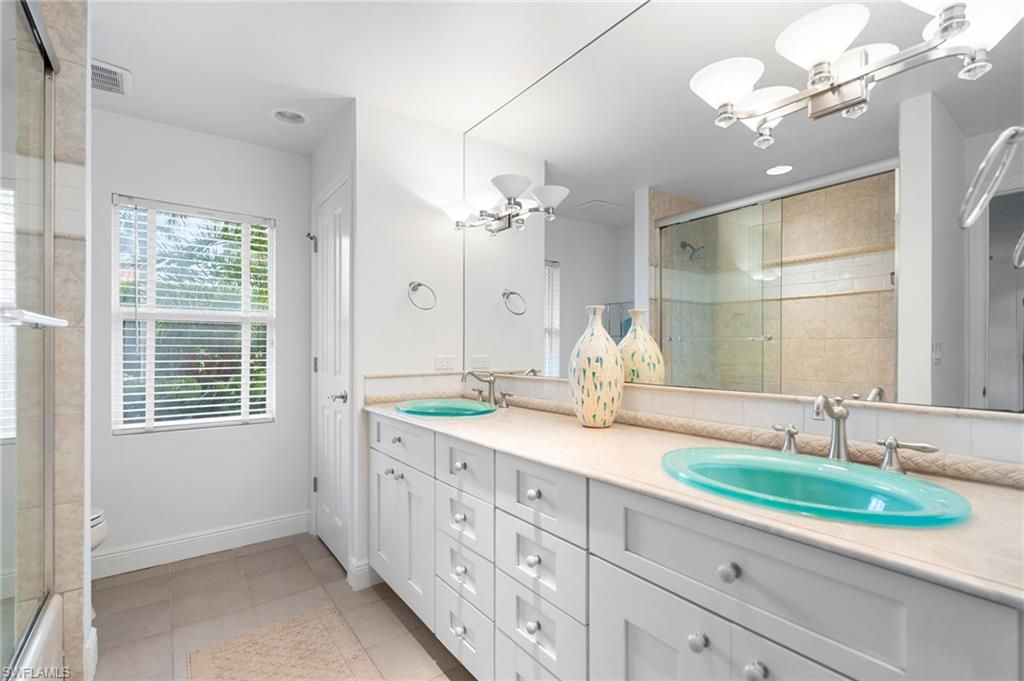 Bathroom, Dual Sink Vanities, Glass Shower, Interior