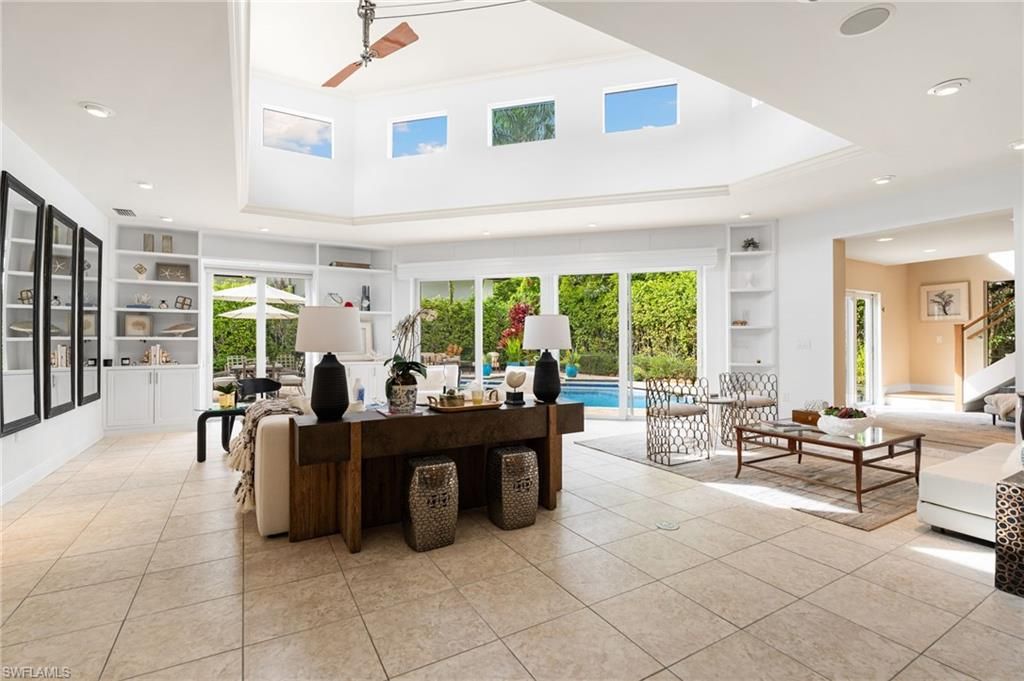 Interior, Living room, Recessed Lighting