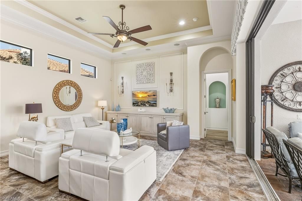 Interior, Living room, Recessed Lighting