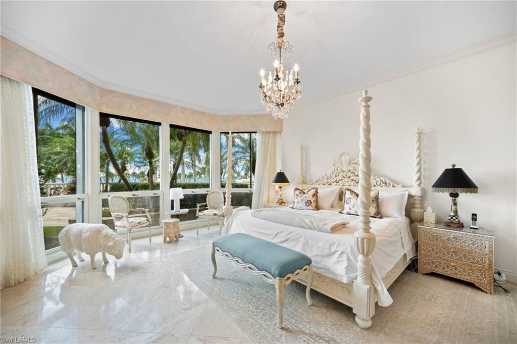 Bedroom, Chandelier, Interior