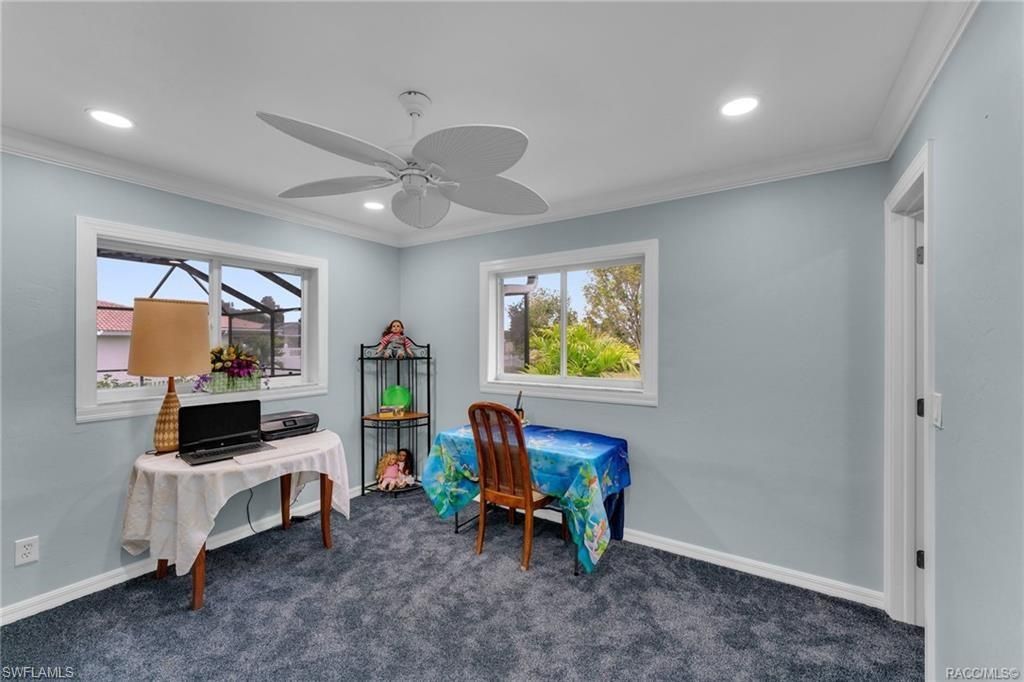 Home Office, Interior, Recessed Lighting