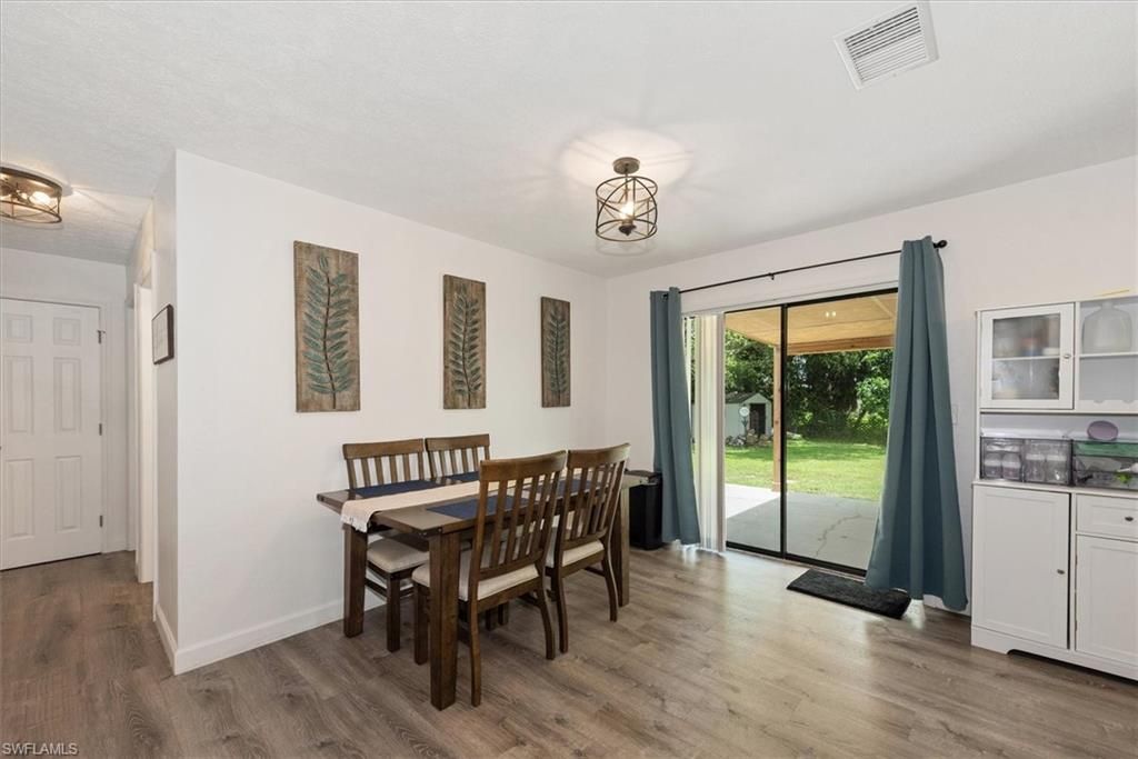 Dining room, Interior, Wood Texture Flooring