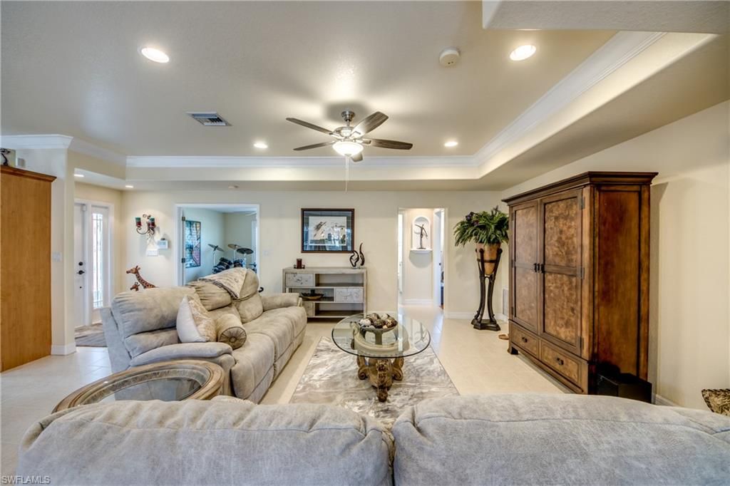 Interior, Living room, Recessed Lighting