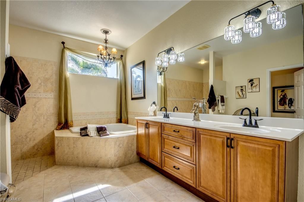 Bathroom, Chandelier, Dual Sink Vanities, Interior