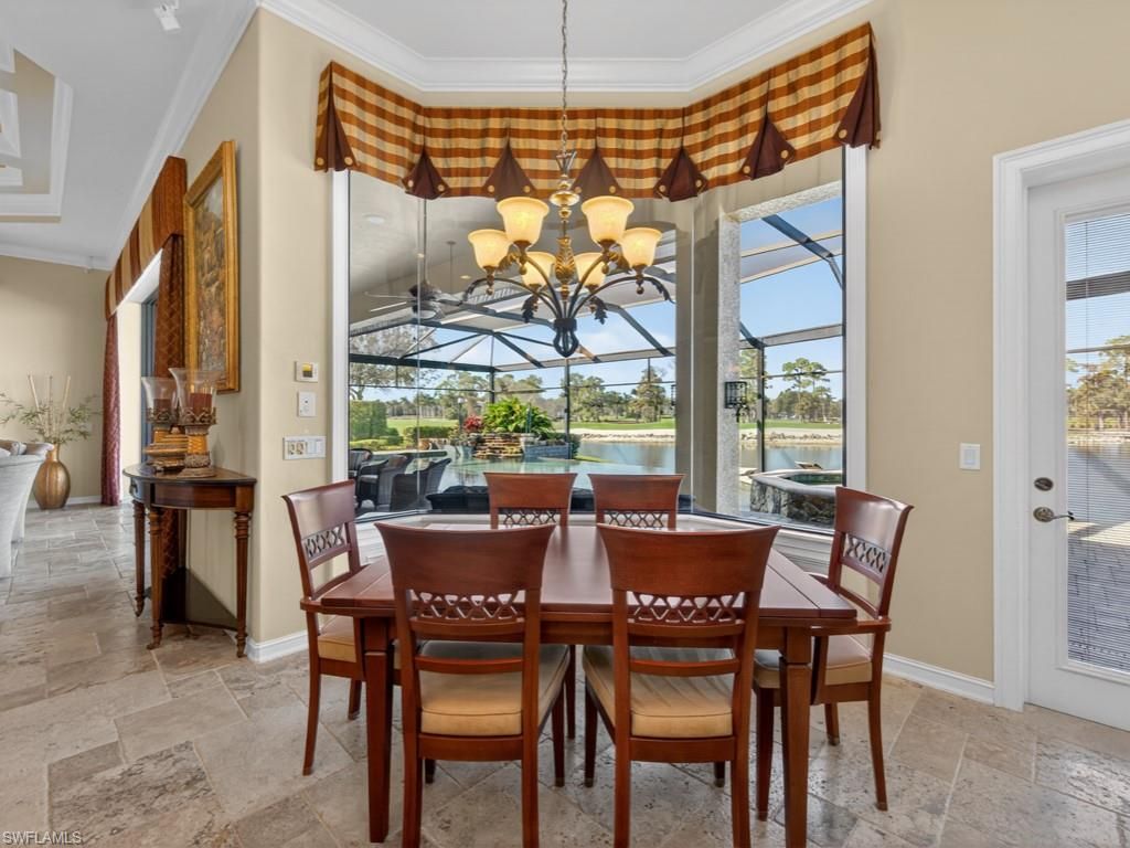 Chandelier, Dining room, Interior, Sun Room