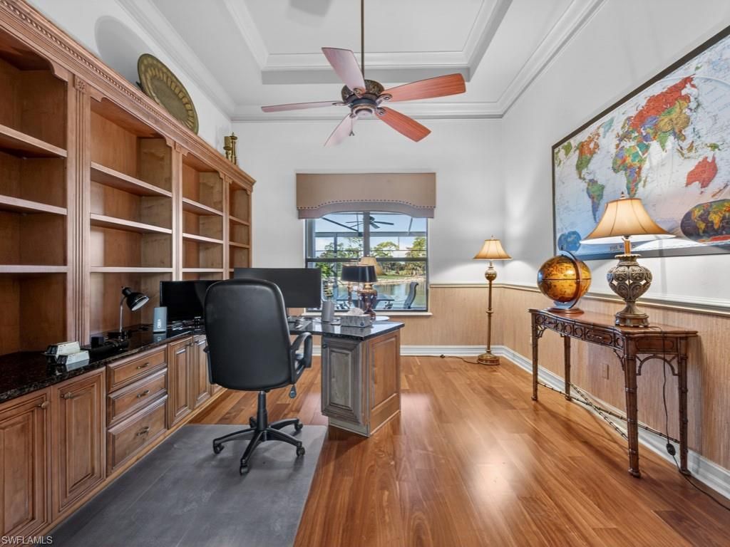 Home Office, Interior, Wood Texture Flooring
