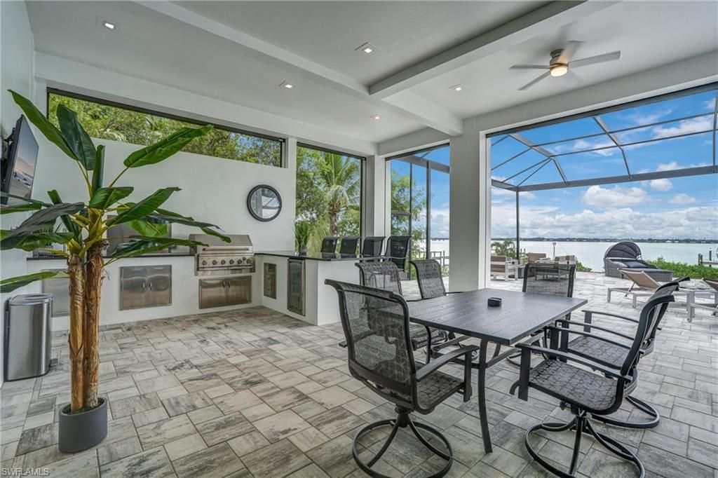 Dining room, Glass Ceilings, Interior, Recessed Lighting, Sun Room, Water
