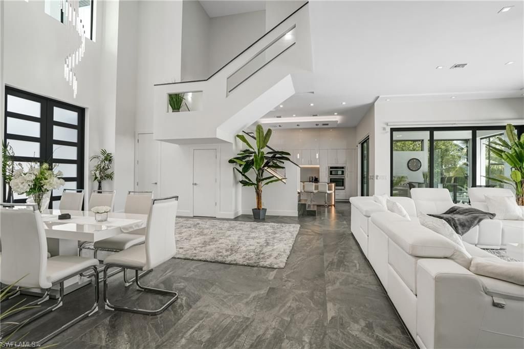 Dining room, Interior, Living room, Recessed Lighting