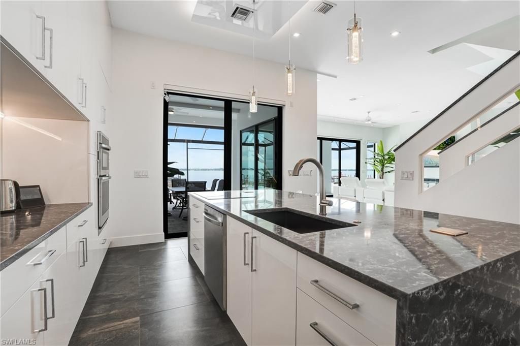 Interior, Kitchen, Pendant Lights, Recessed Lighting, Water