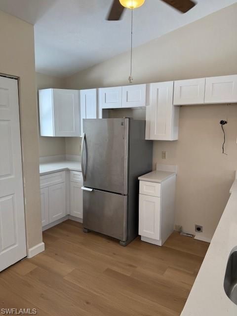 Interior, Kitchen, Pendant Lights, Washer, Wood Texture Flooring
