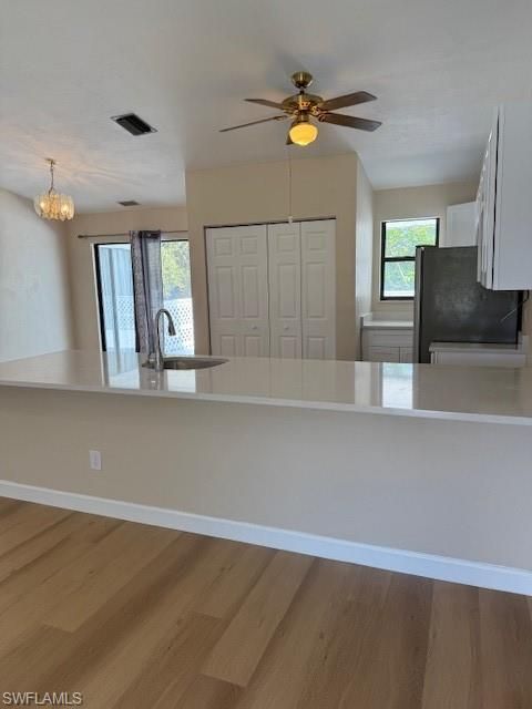 Chandelier, Interior, Wood Texture Flooring