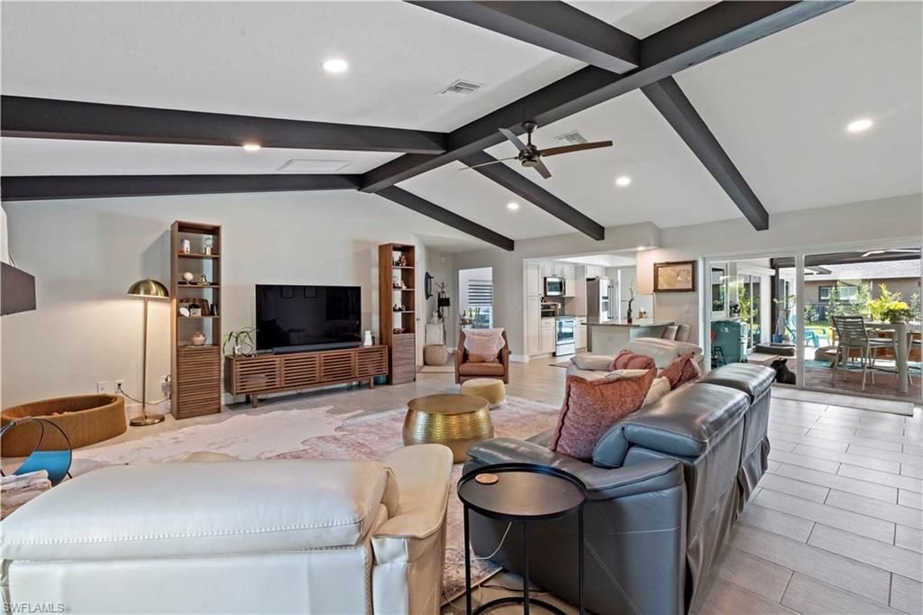 Interior, Living room, Recessed Lighting