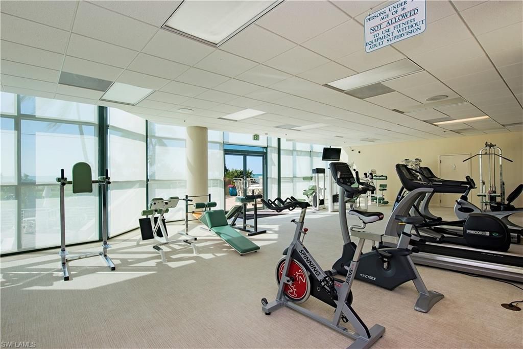 Fitness Equipment, Gym, Interior, Recessed Lighting
