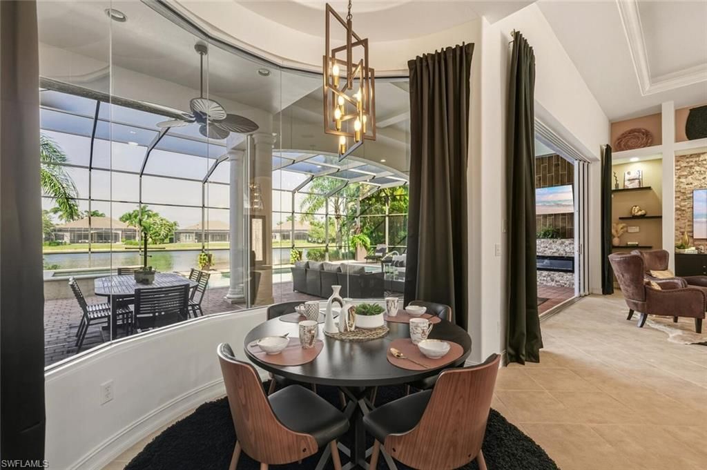 Dining room, Glass Ceilings, Interior, Pendant Lights, Sun Room, Water