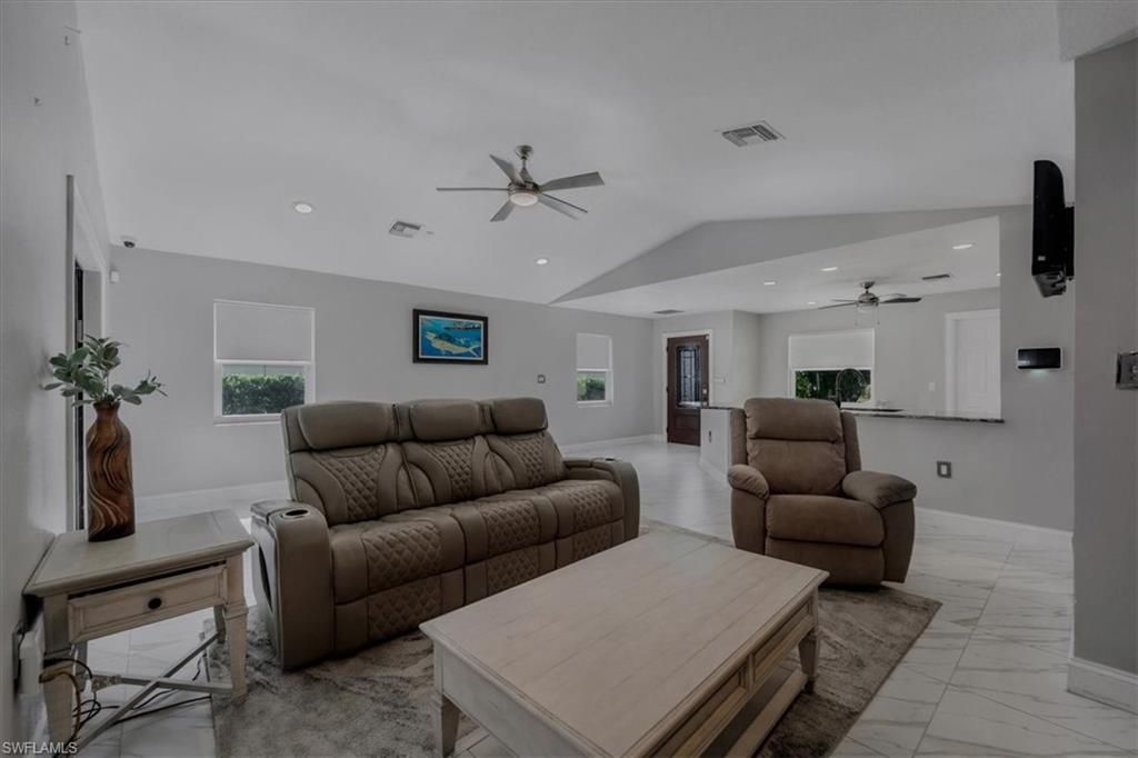 Interior, Living room, Marble, Recessed Lighting