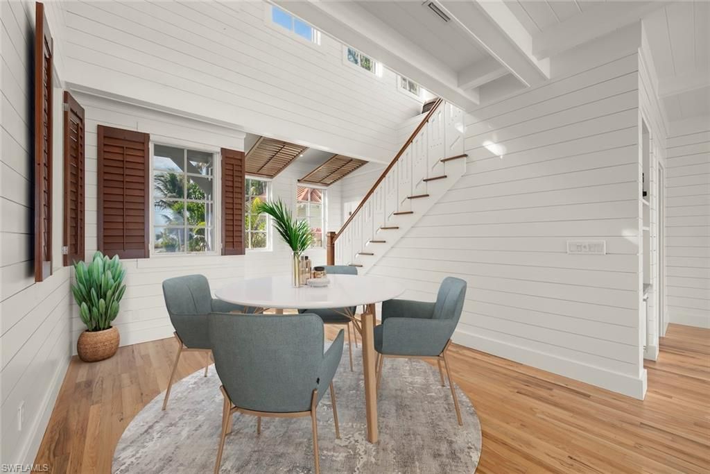 Dining room, Interior, Wood Texture Flooring