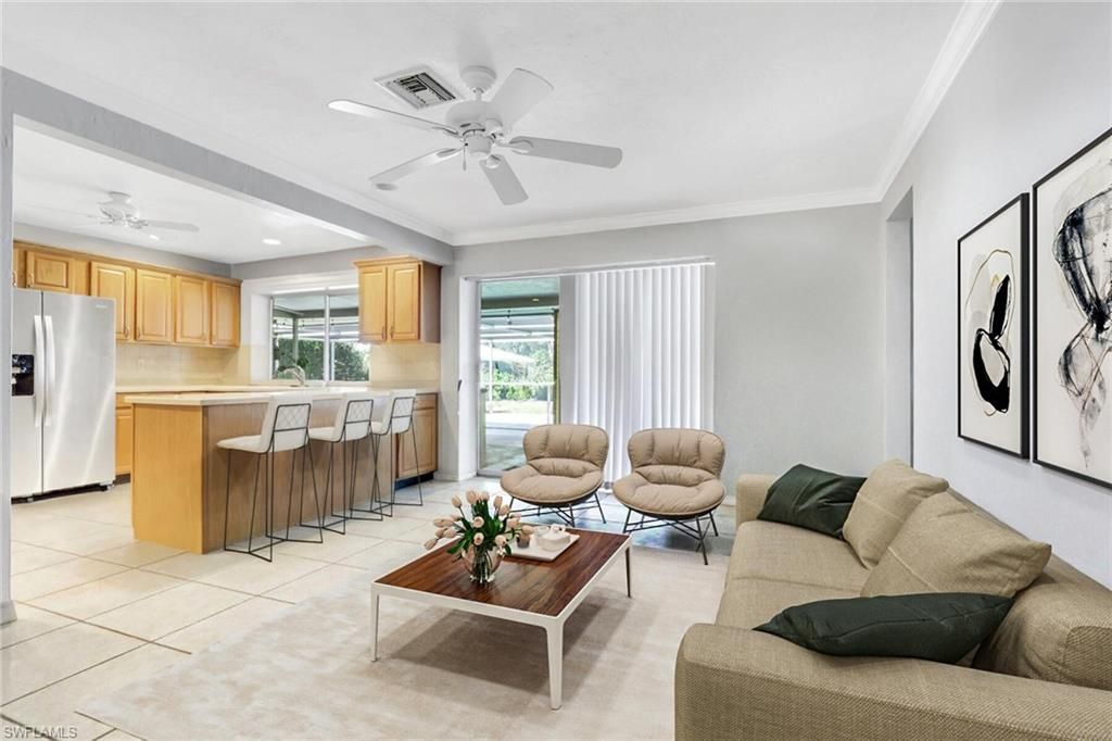 Interior, Kitchen, Living room, Recessed Lighting