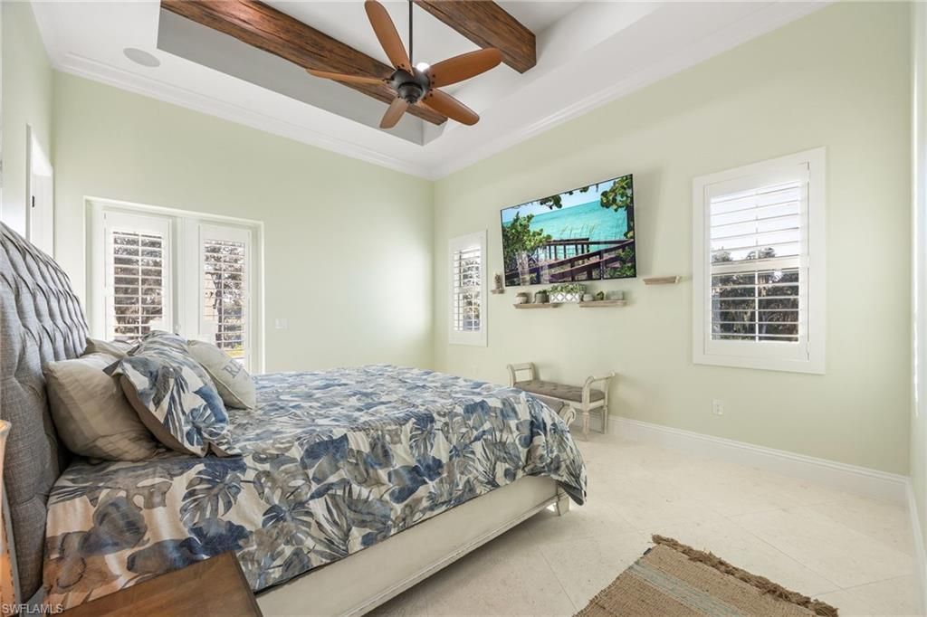 Bedroom, Interior, Wooden Beams