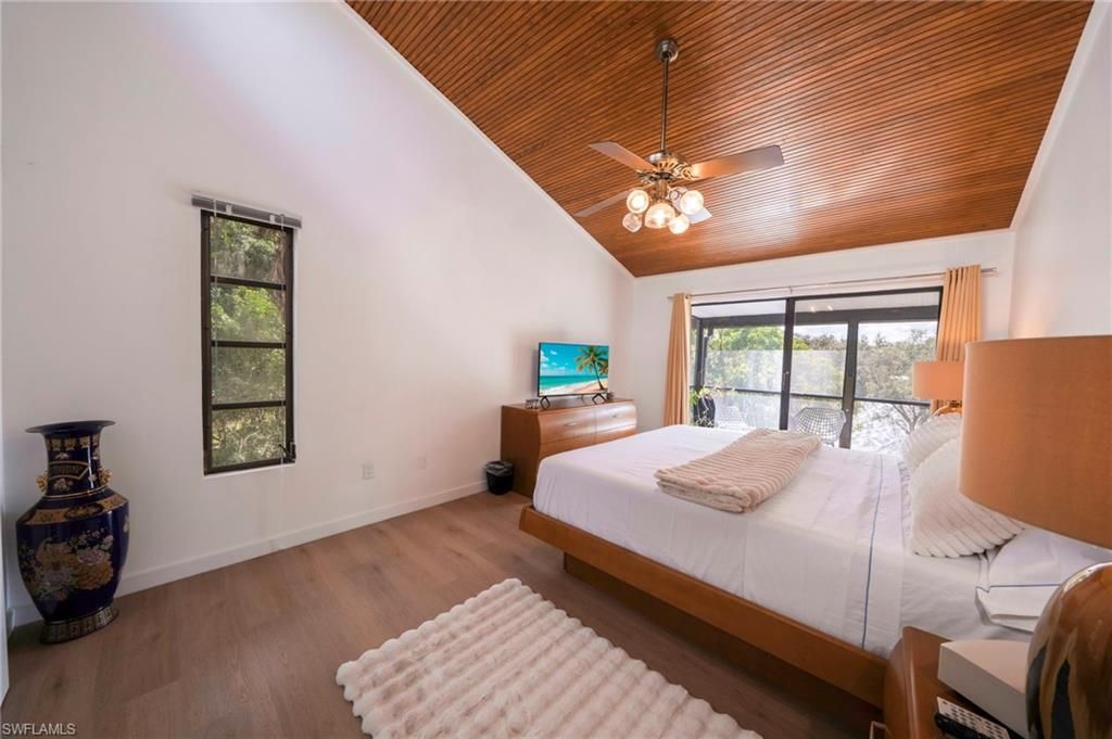 Bedroom, Interior, Wooden Ceilings, Wood Texture Flooring