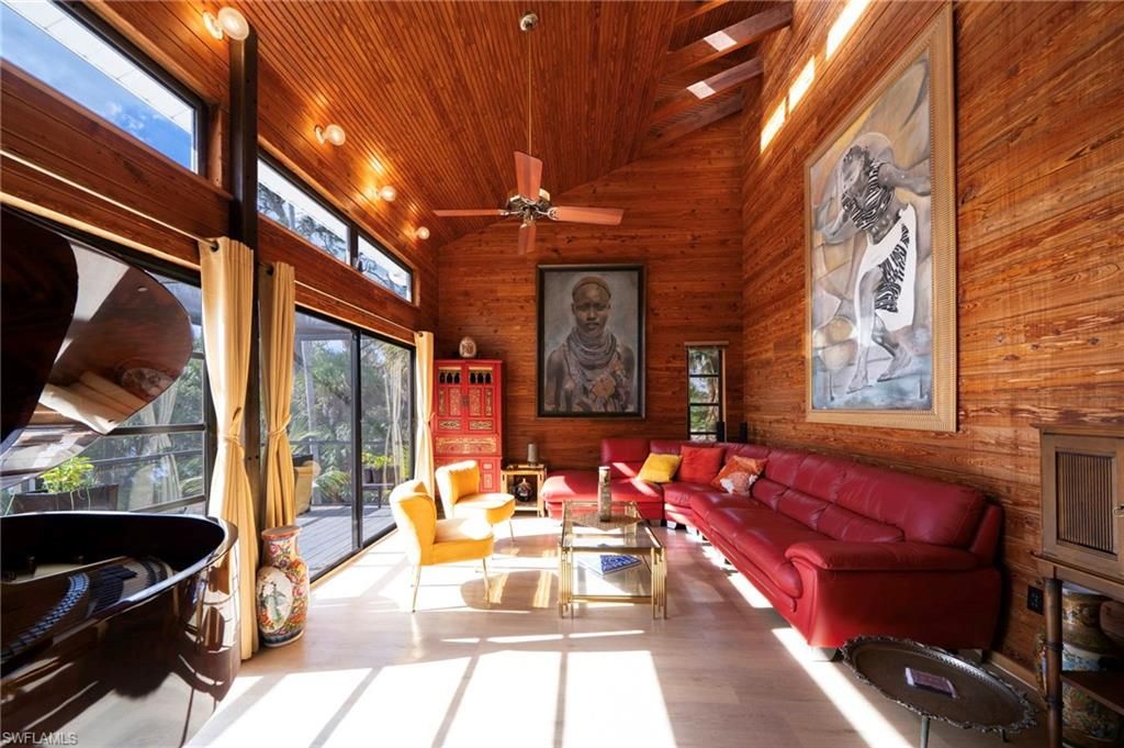 Interior, Living room, Recessed Lighting, Wooden Beams, Wooden Ceilings, Wood Texture Flooring, Wooden Walls