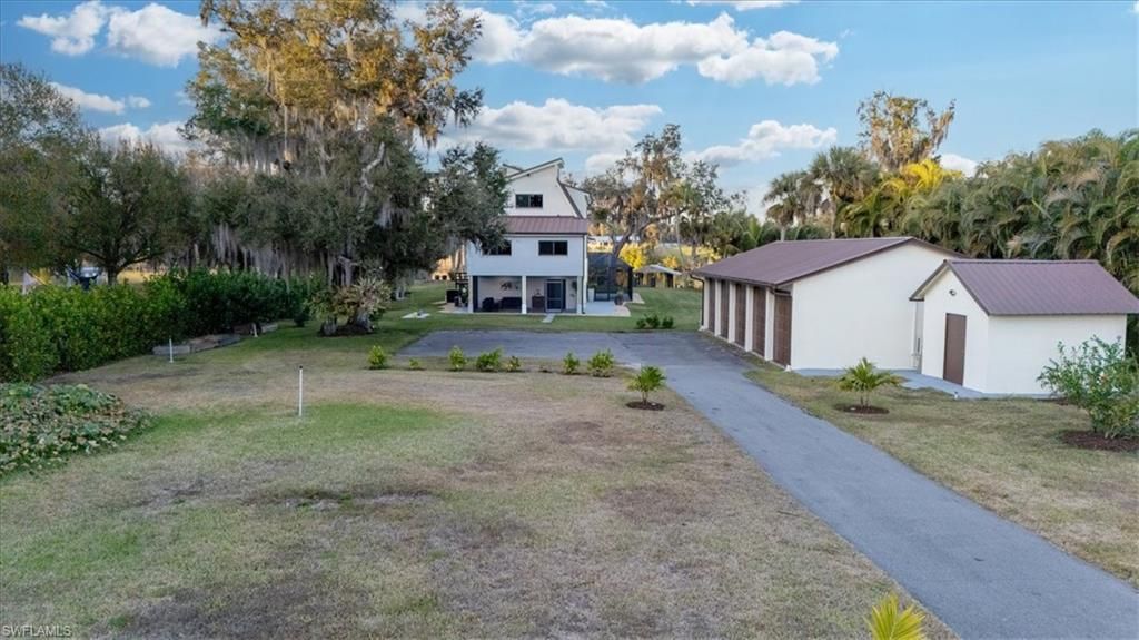 Backyard, Detached Garage, Exterior