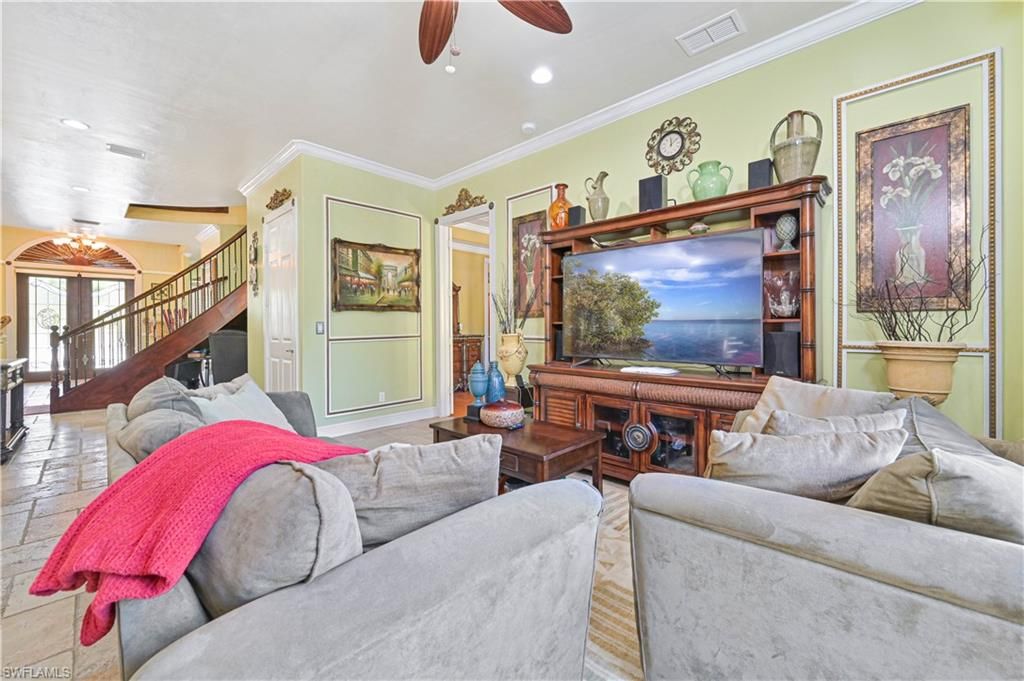 Interior, Living room, Recessed Lighting