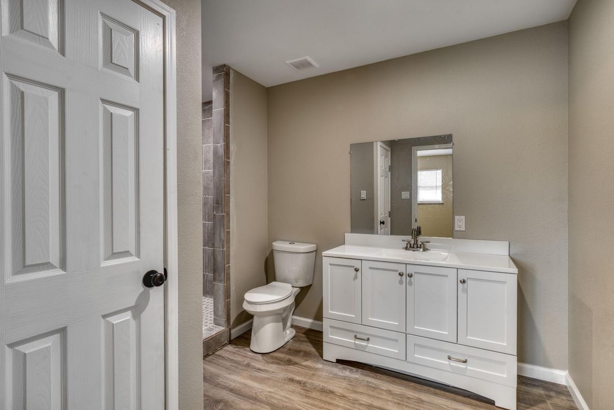 Bathroom, Interior, Wood Texture Flooring
