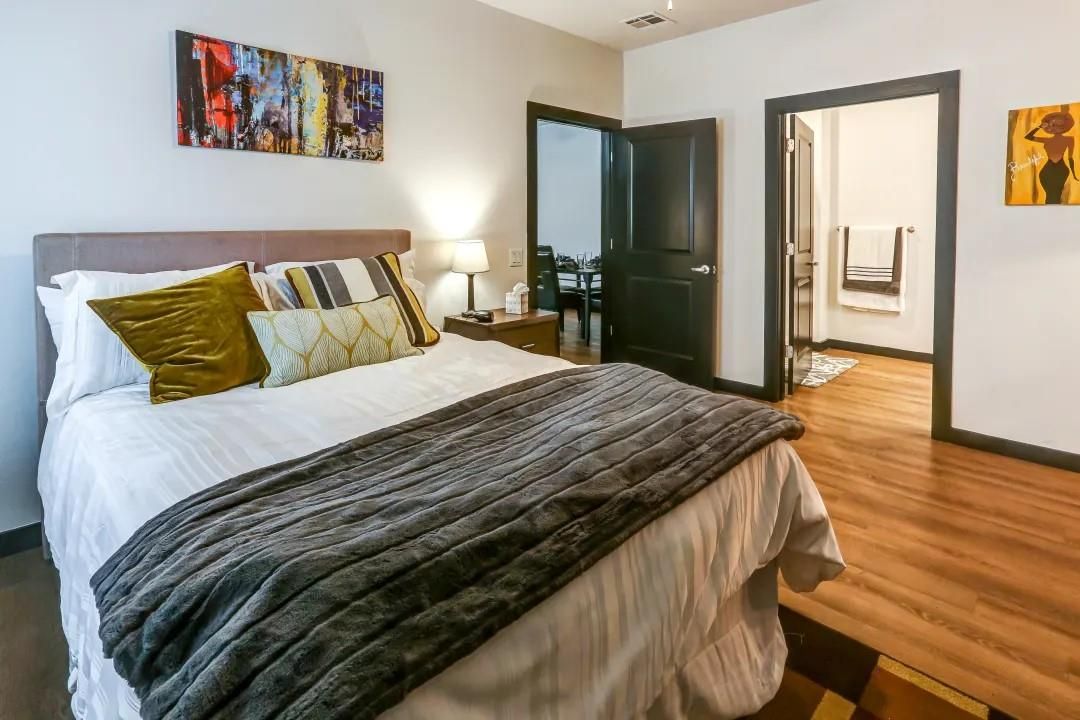 Bedroom, Interior, Wood Texture Flooring
