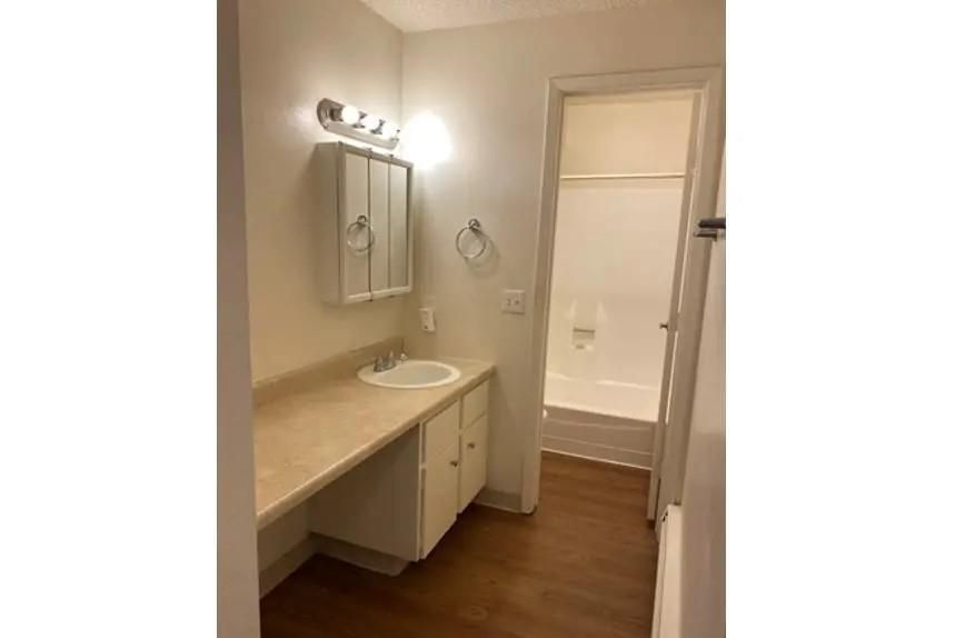 Bathroom, Interior, Wood Texture Flooring
