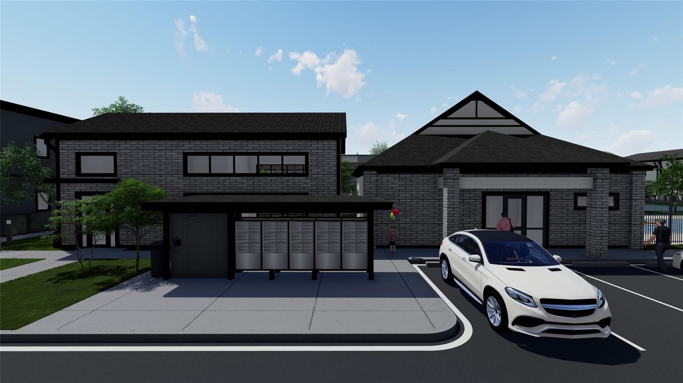 Attached, Exterior, Facade, Modern