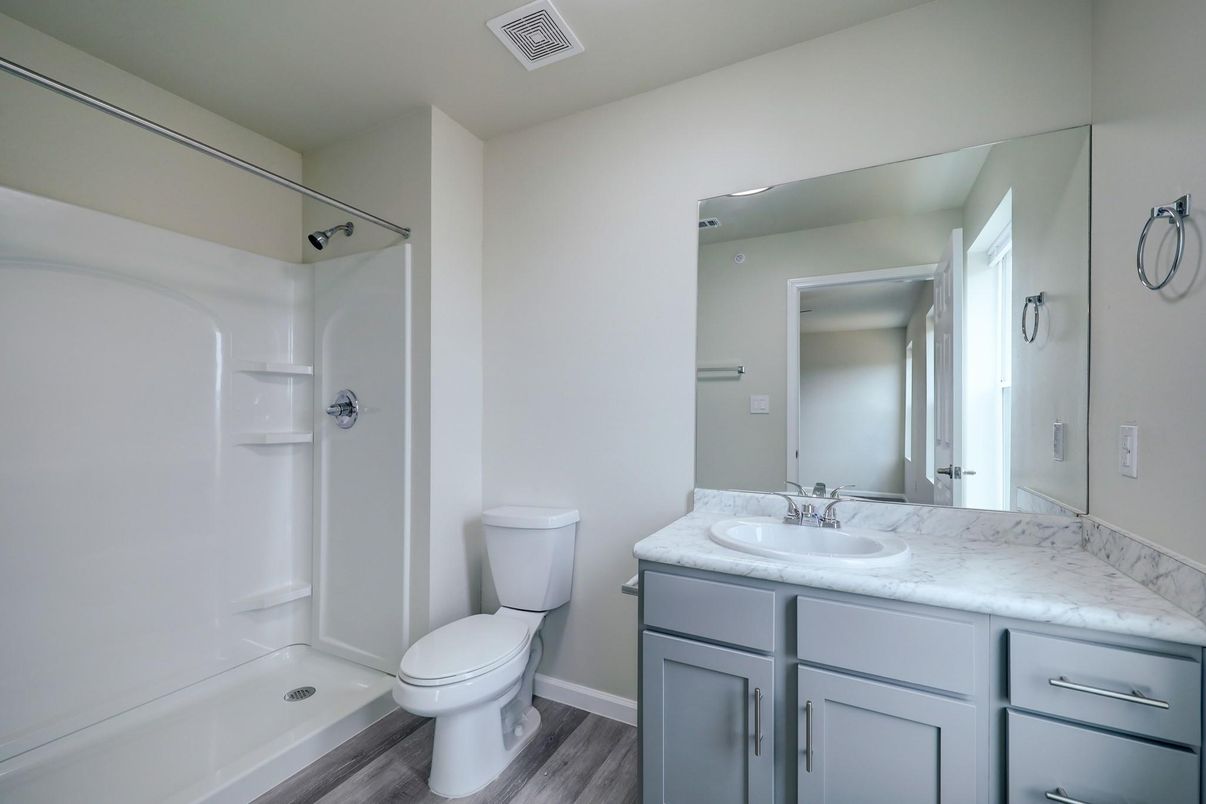 Bathroom, Interior, Wood Texture Flooring
