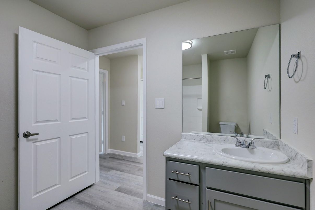 Bathroom, Interior, Wood Texture Flooring