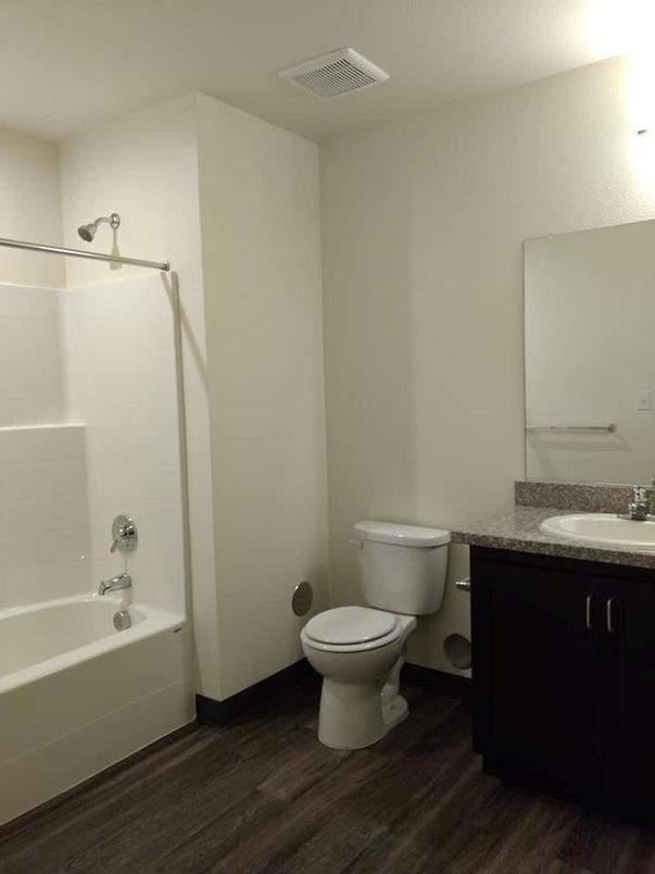 Bathroom, Interior, Wood Texture Flooring